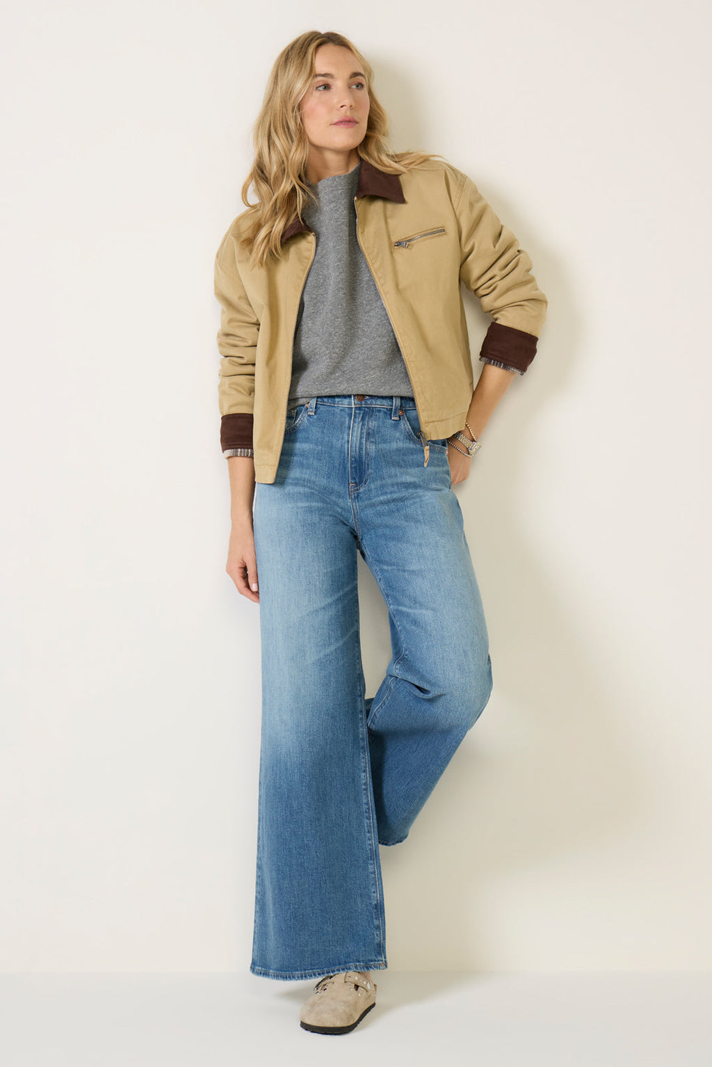 Saige Wide Leg 31` Jean