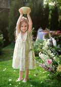 Toddler Girl Garden Tea Party Corset Dress
