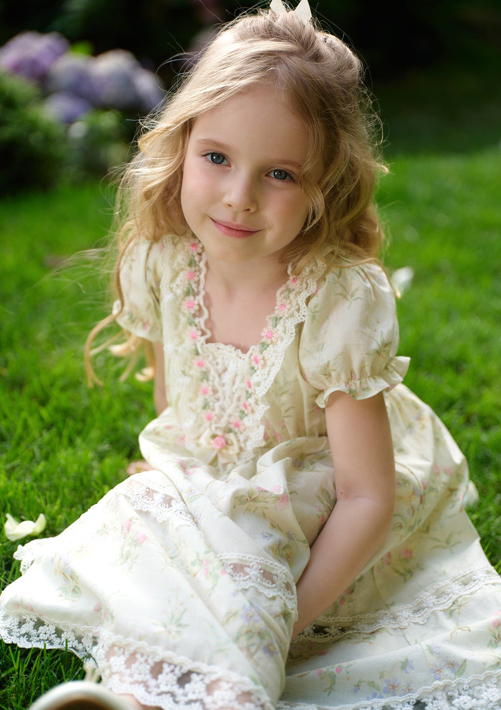 Toddler Girl Garden Tea Party Corset Dress