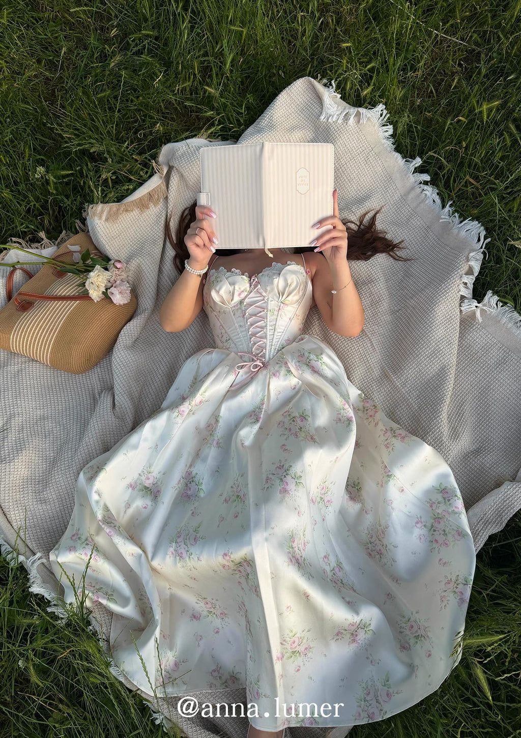 Love Flower Notes Corset Dress