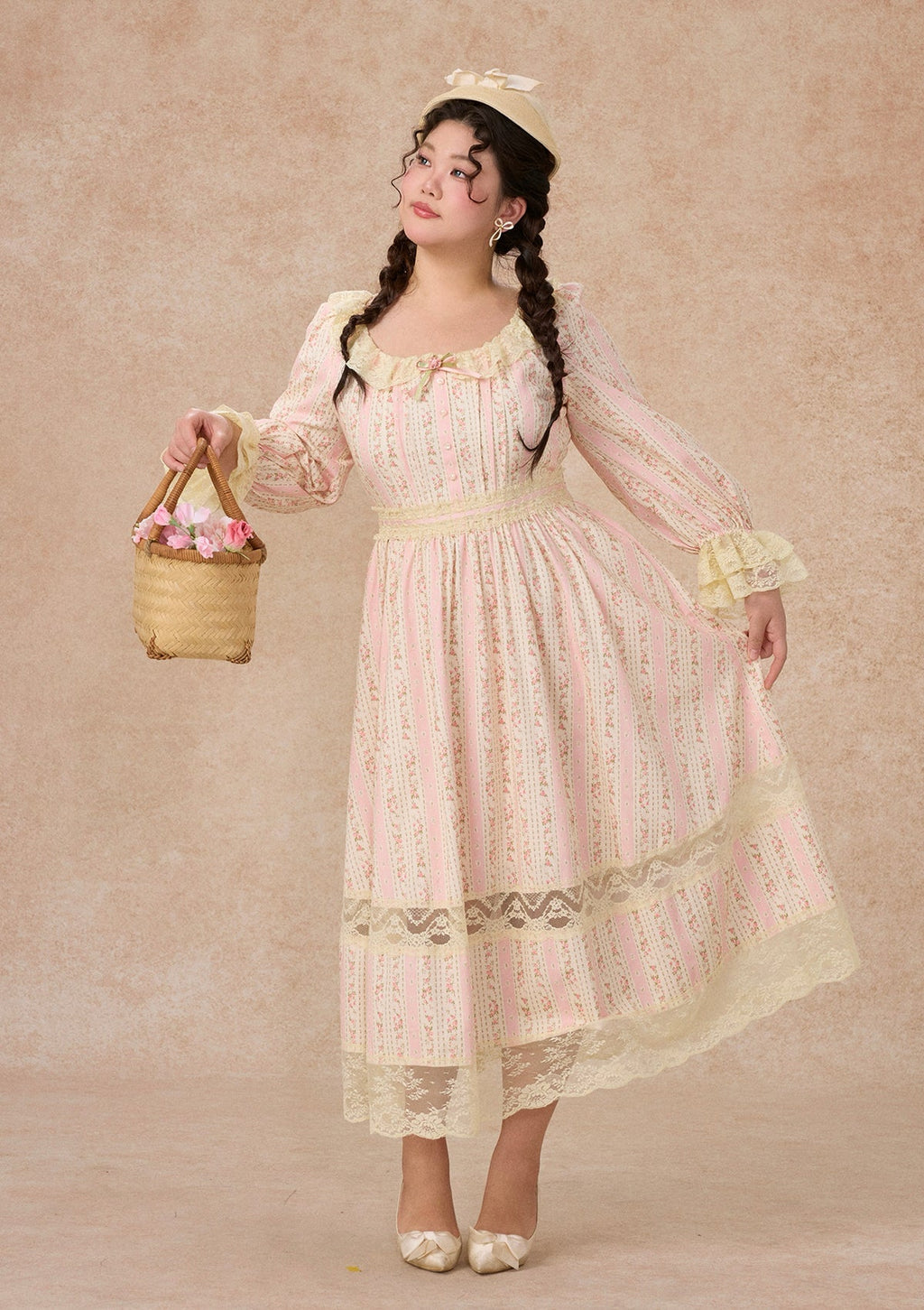 Curve&Plus Honey Flower Notes Dress