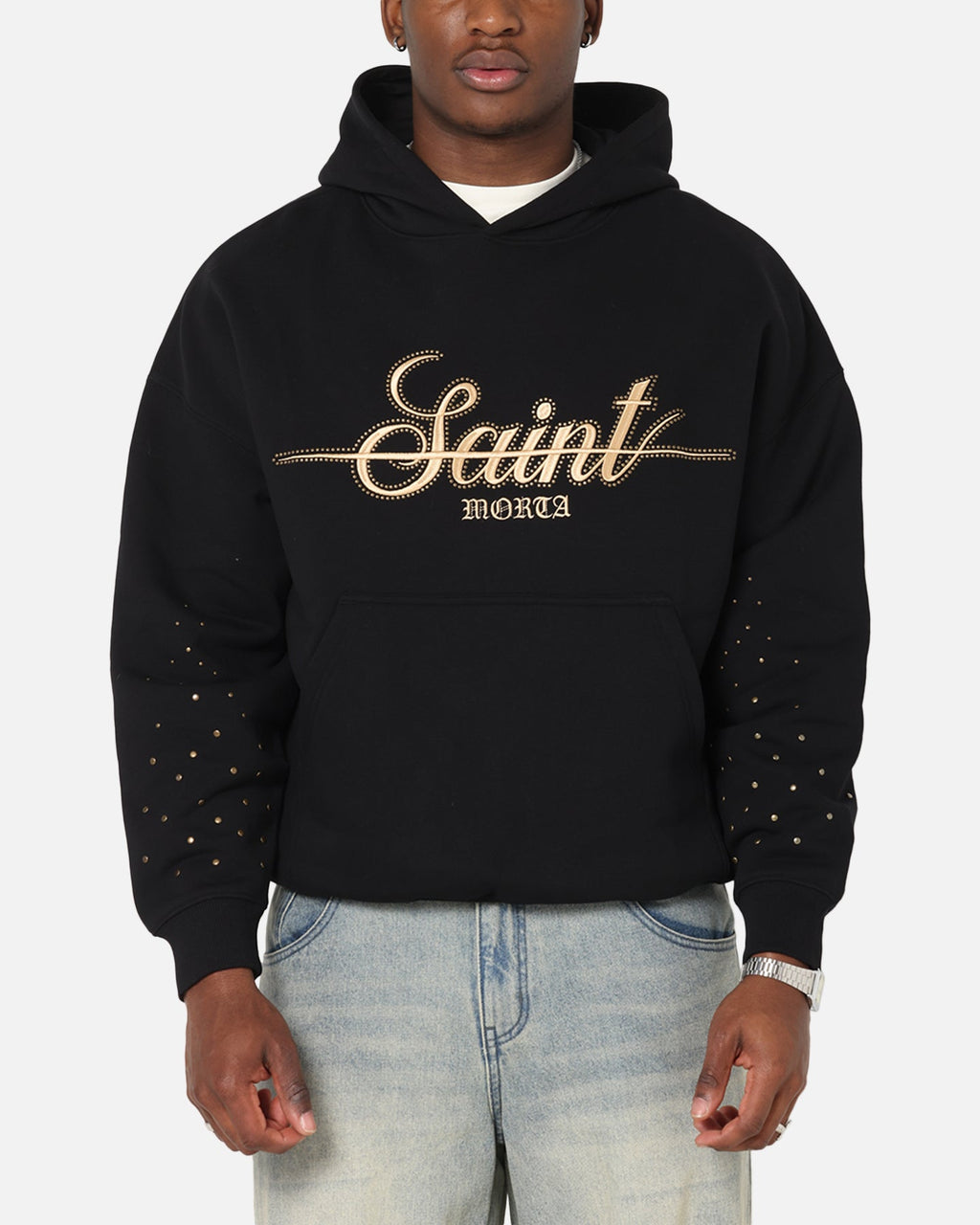 Saint Morta Rodeo Drive Boxy Hoodie Black