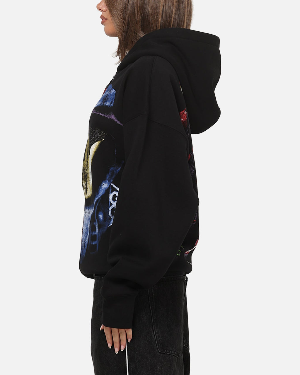 73Studio X Halo Xbox Red Vs Blue Split Hoodie Black