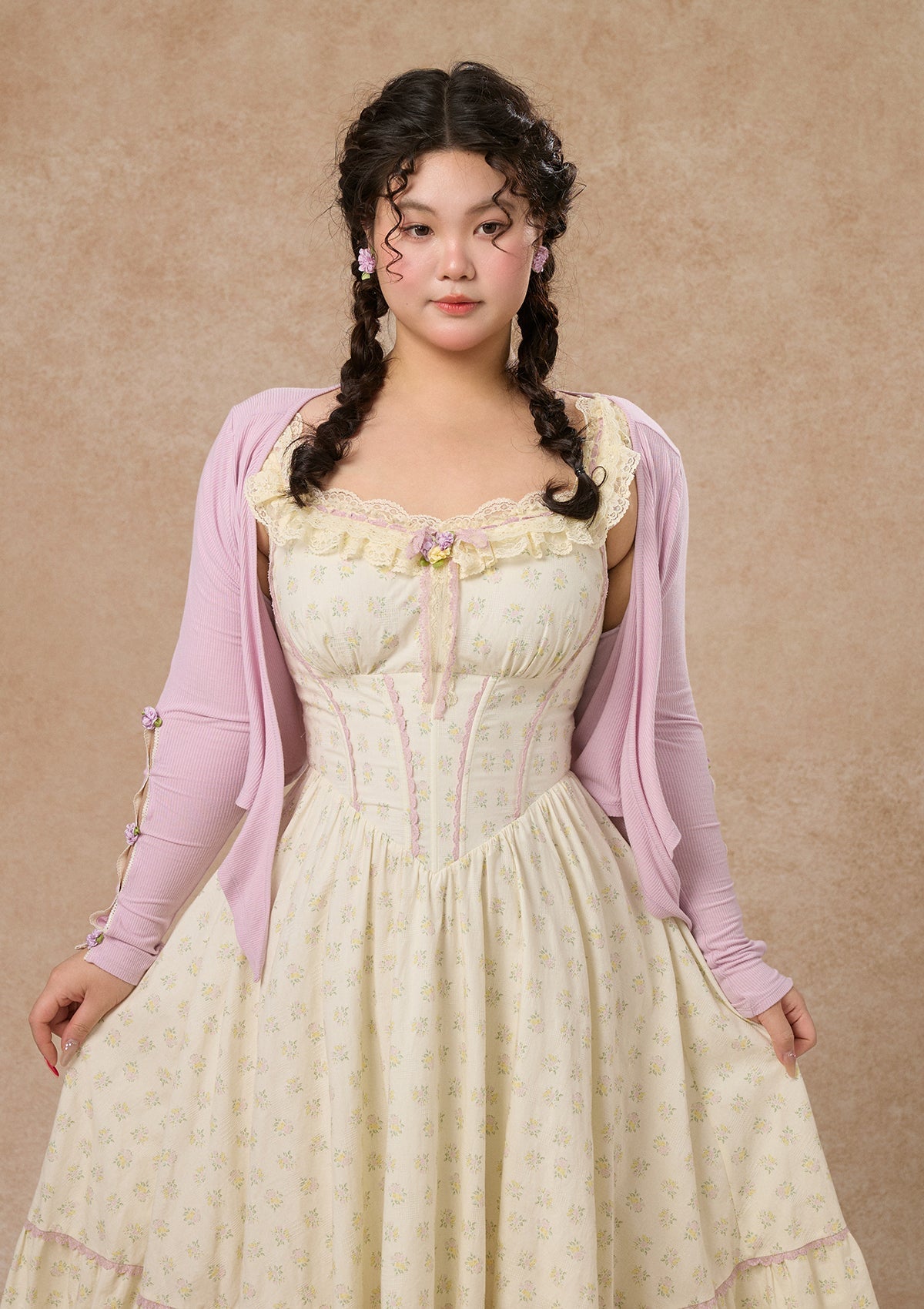 Curve&Plus Cream Clove Dress