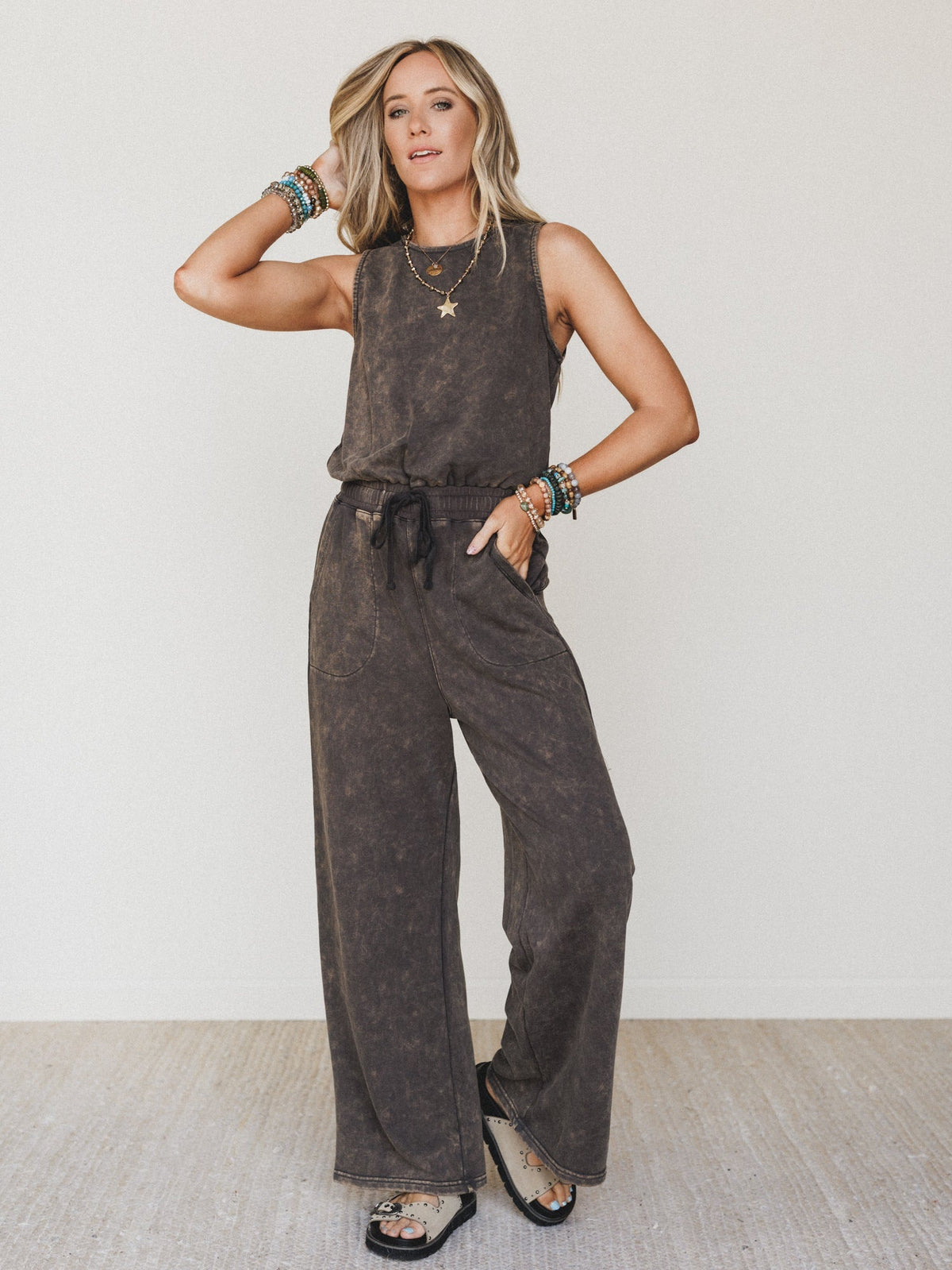 June Moon Jumpsuit - Ash Black - Pre Order