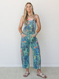 Artist Notes Overalls - Cobalt Pink