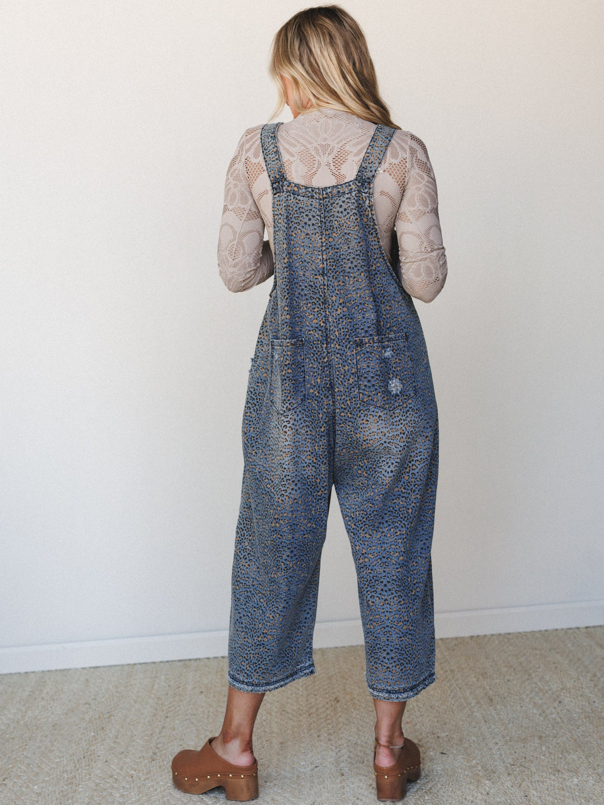 High Hopes Slouchy Denim Overalls - Denim Blue