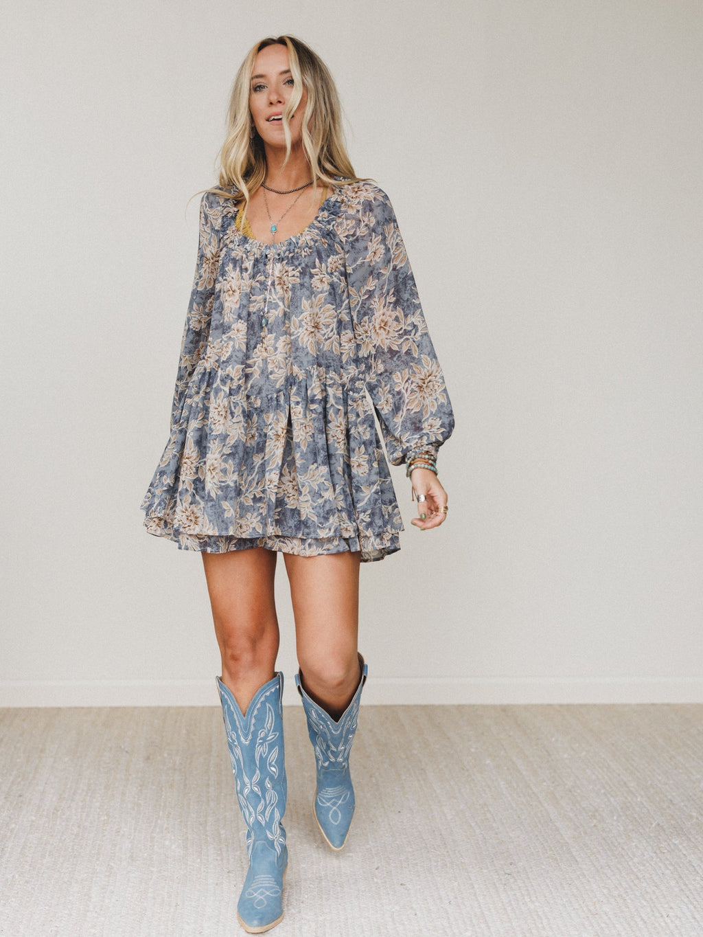 Sunday Forever Floral Romper - Navy - Pre Order