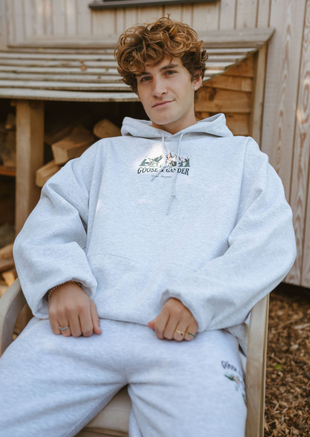 Mountain Hoodie - Ash Grey