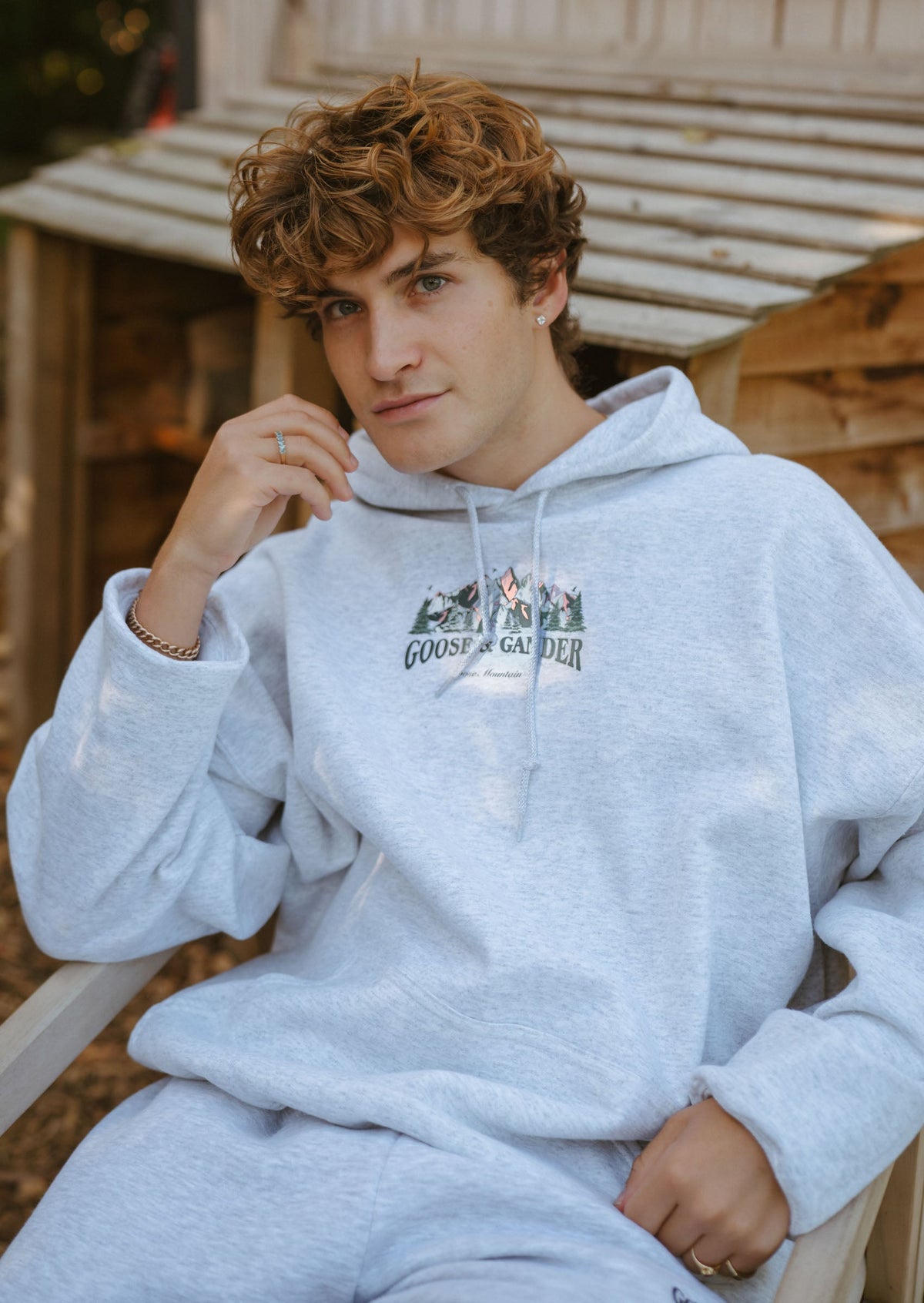 Mountain Hoodie - Ash Grey