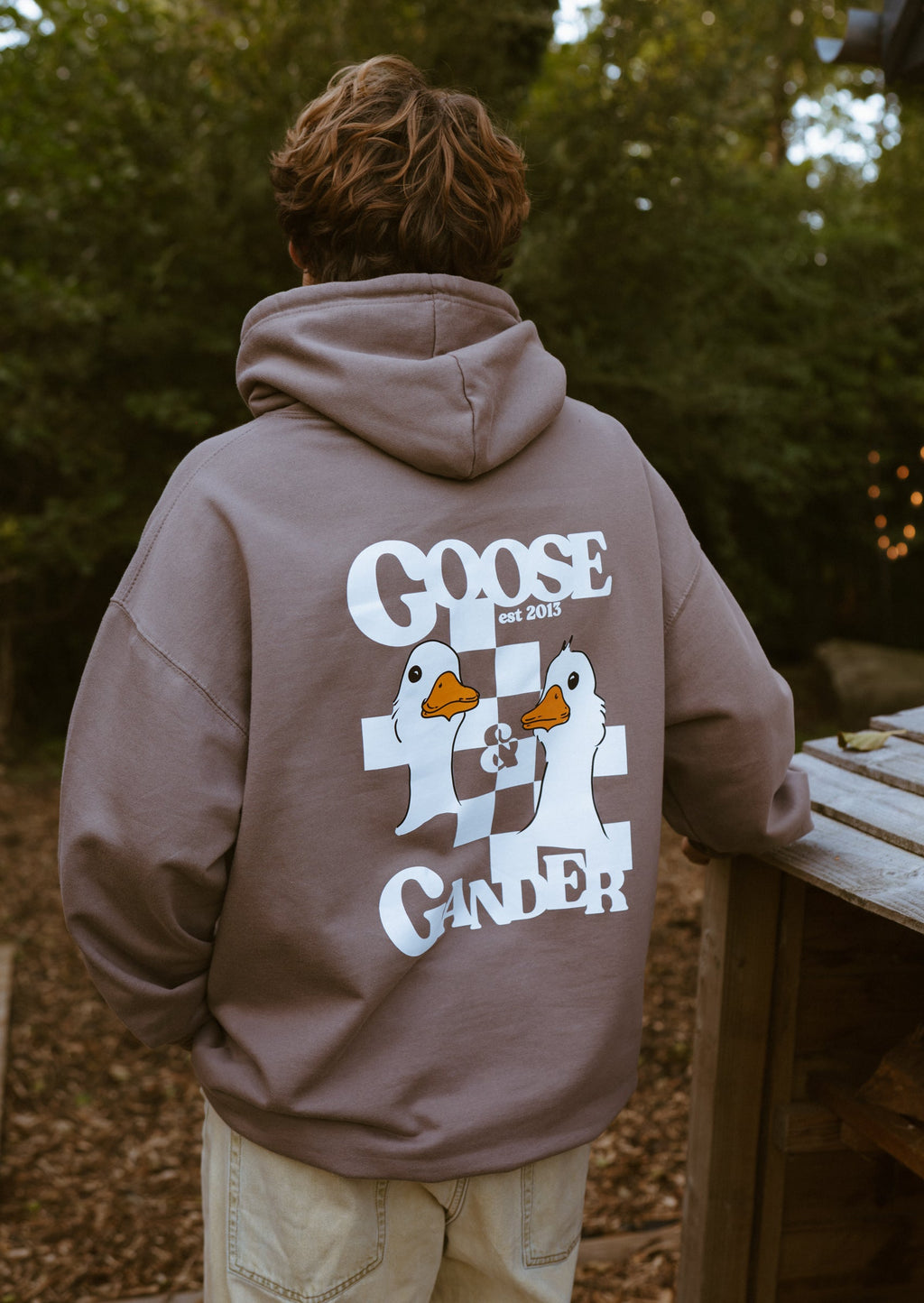 Unisex Goose Gambit Hoodie - Mocha