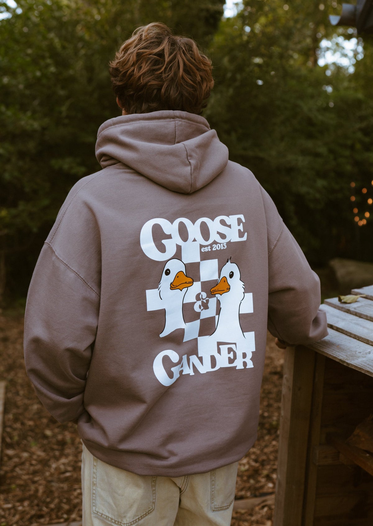 Unisex Goose Gambit Hoodie - Mocha