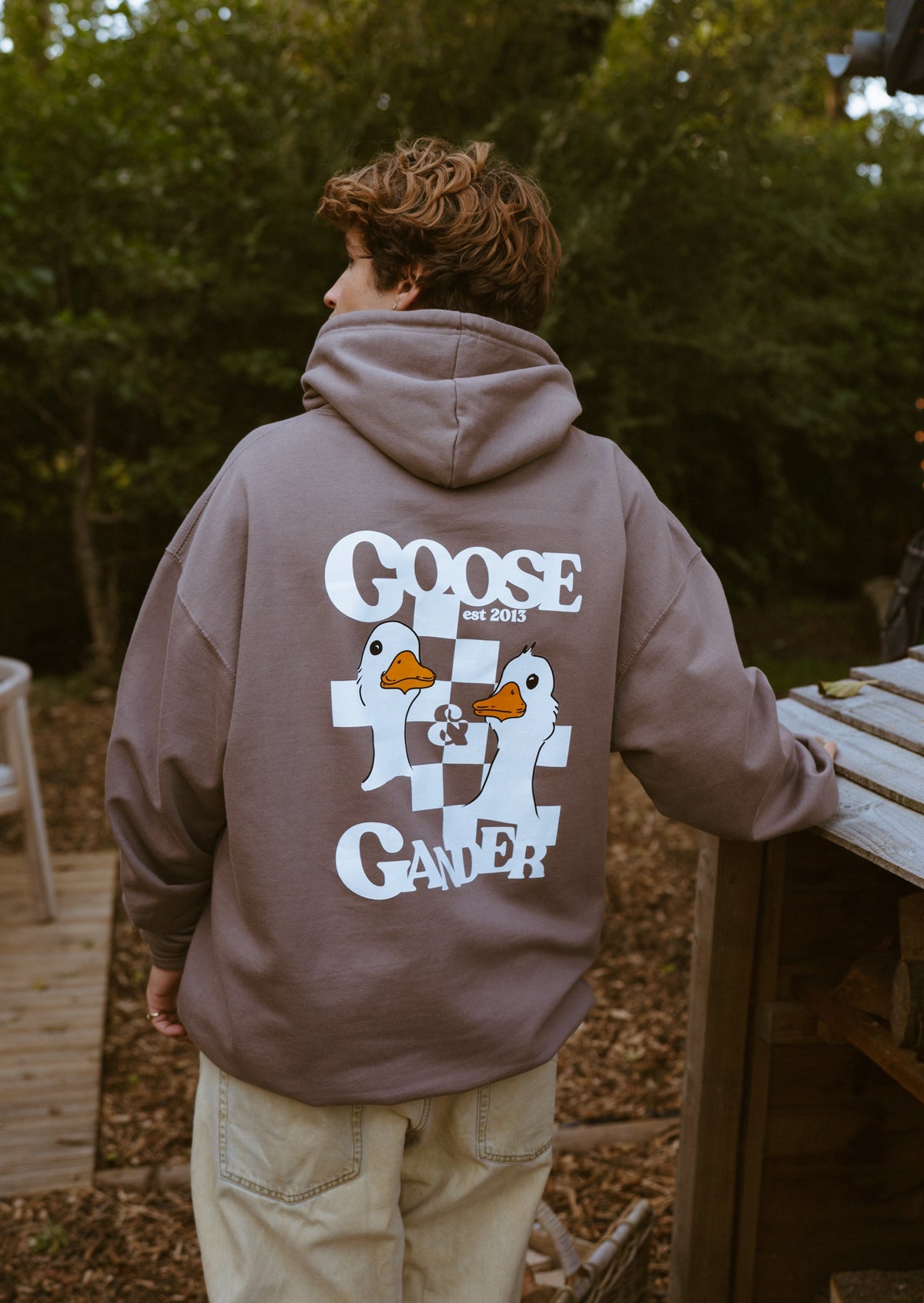 Unisex Goose Gambit Hoodie - Mocha