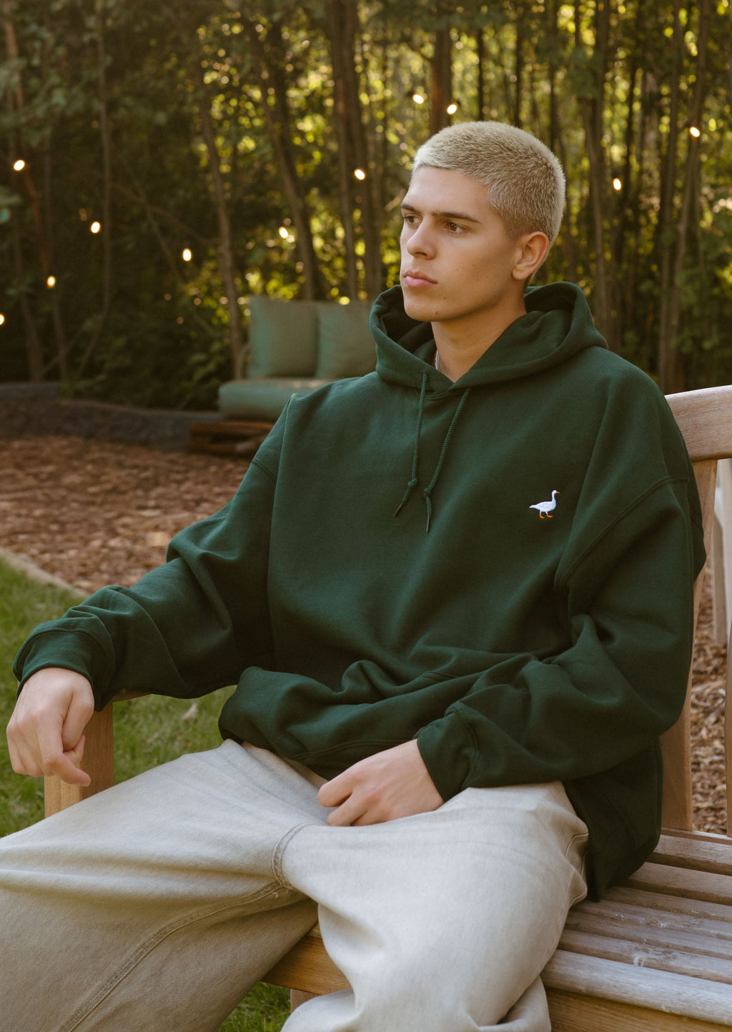 Goose Hood - Forest Green