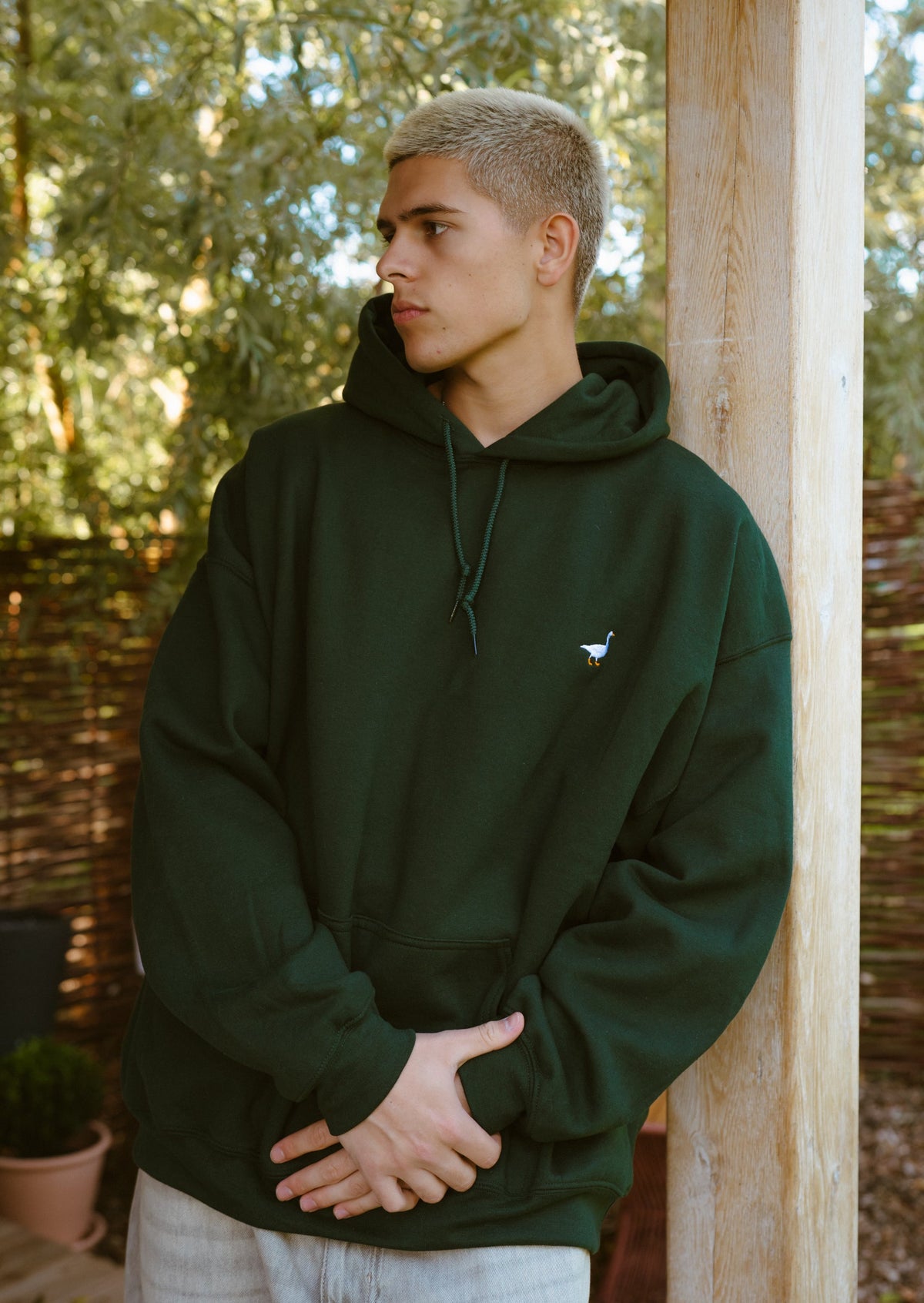 Goose Hood - Forest Green