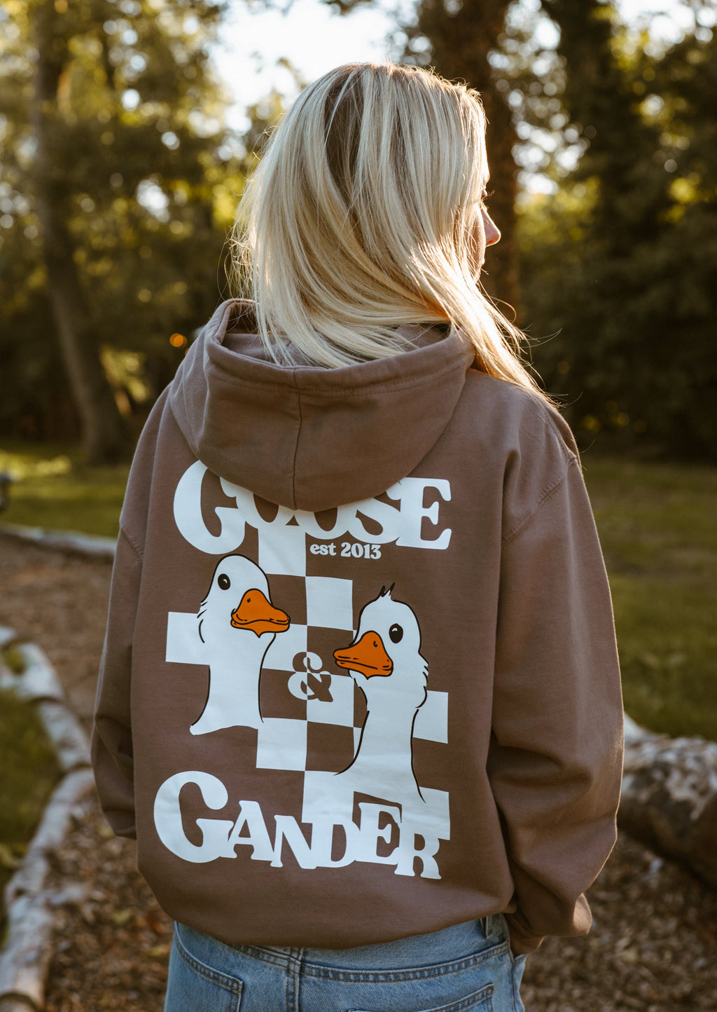 Unisex Goose Gambit Hoodie - Mocha