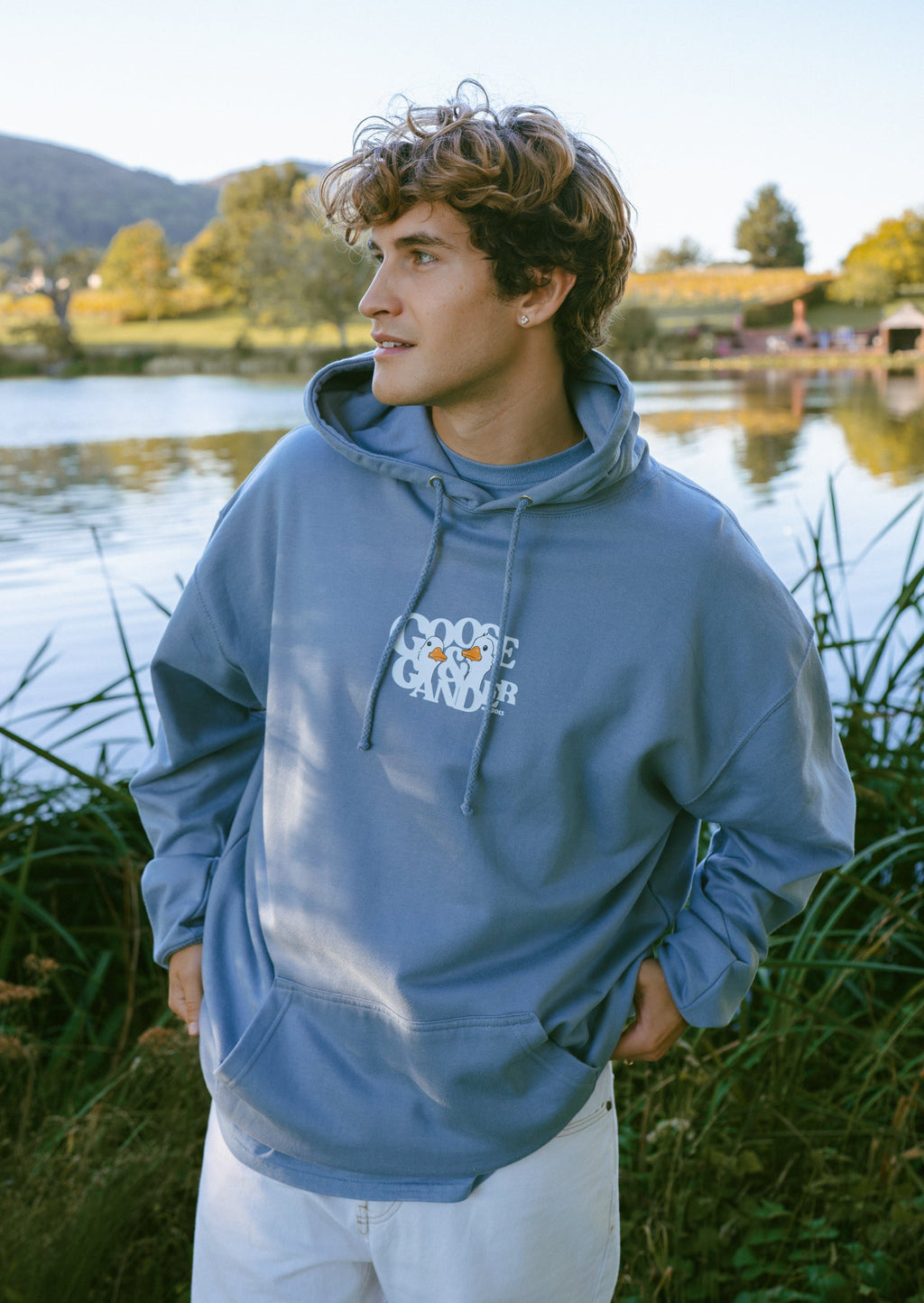 Unisex Goose Gambit Hoodie - Dusky Blue