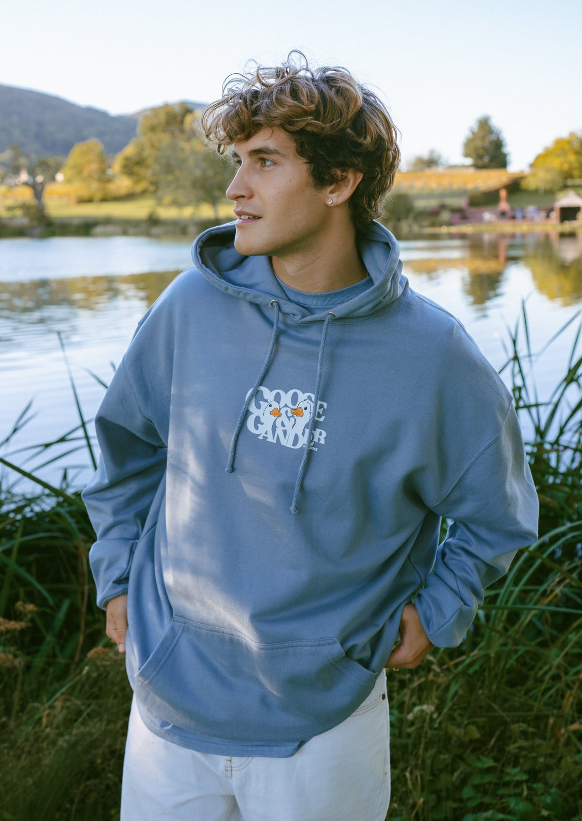 Unisex Goose Gambit Hoodie - Dusky Blue