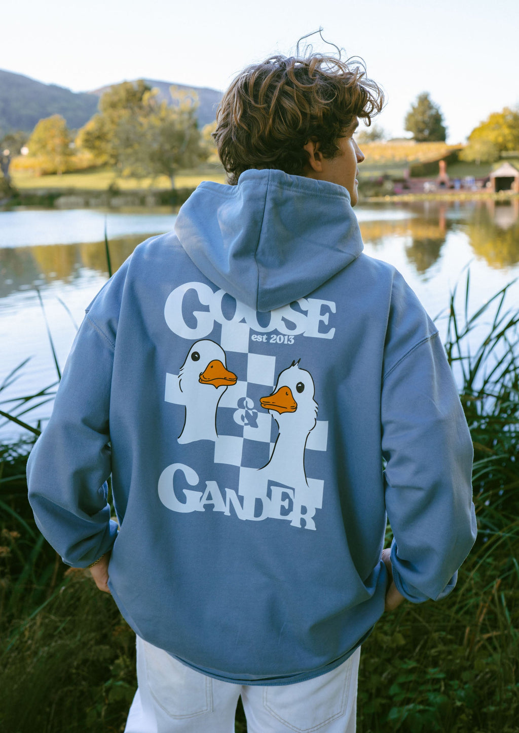Unisex Goose Gambit Hoodie - Dusky Blue