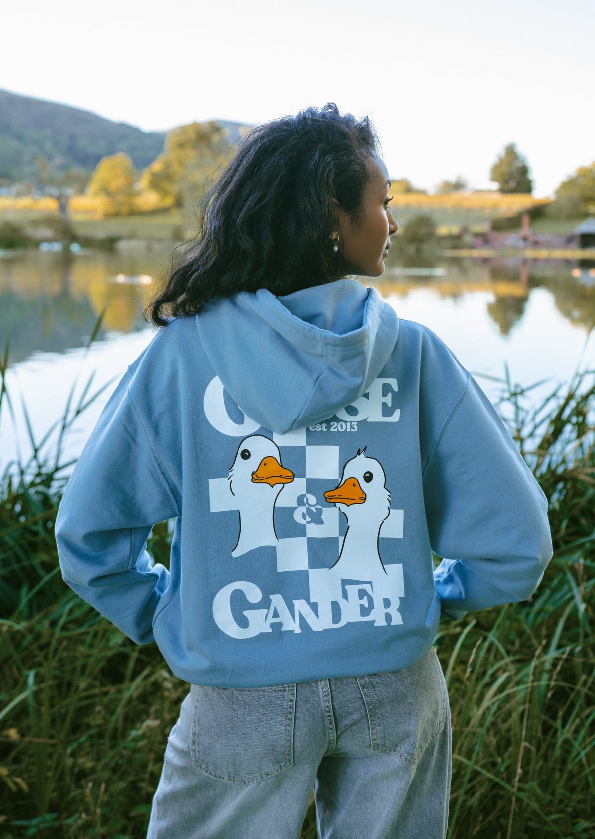 Unisex Goose Gambit Hoodie - Dusky Blue
