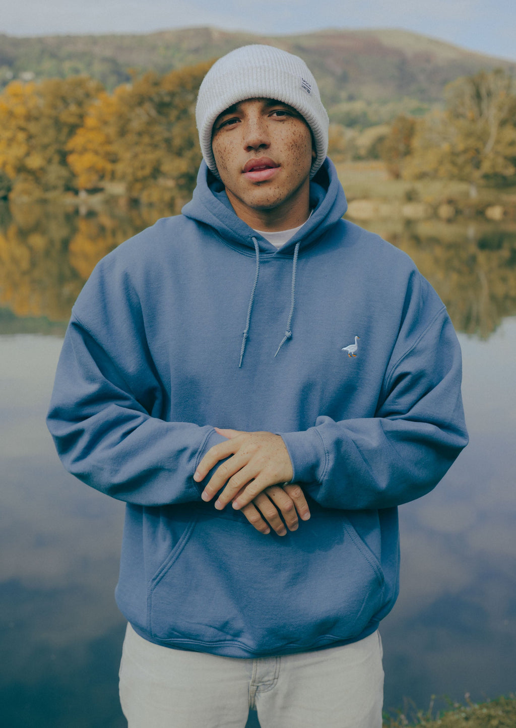 Goose Hood - Indigo Blue
