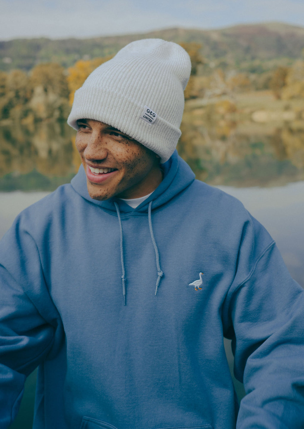 Goose Hood - Indigo Blue