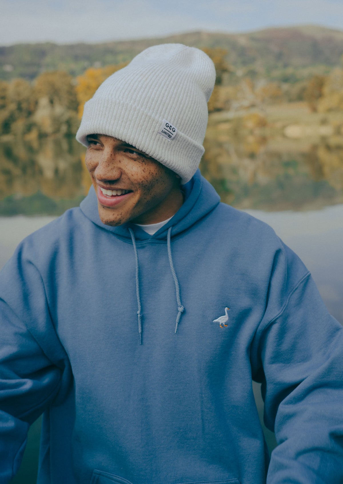Goose Hood - Indigo Blue