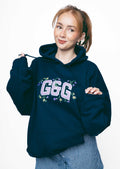 Bluebell Applique Hoodie - Navy