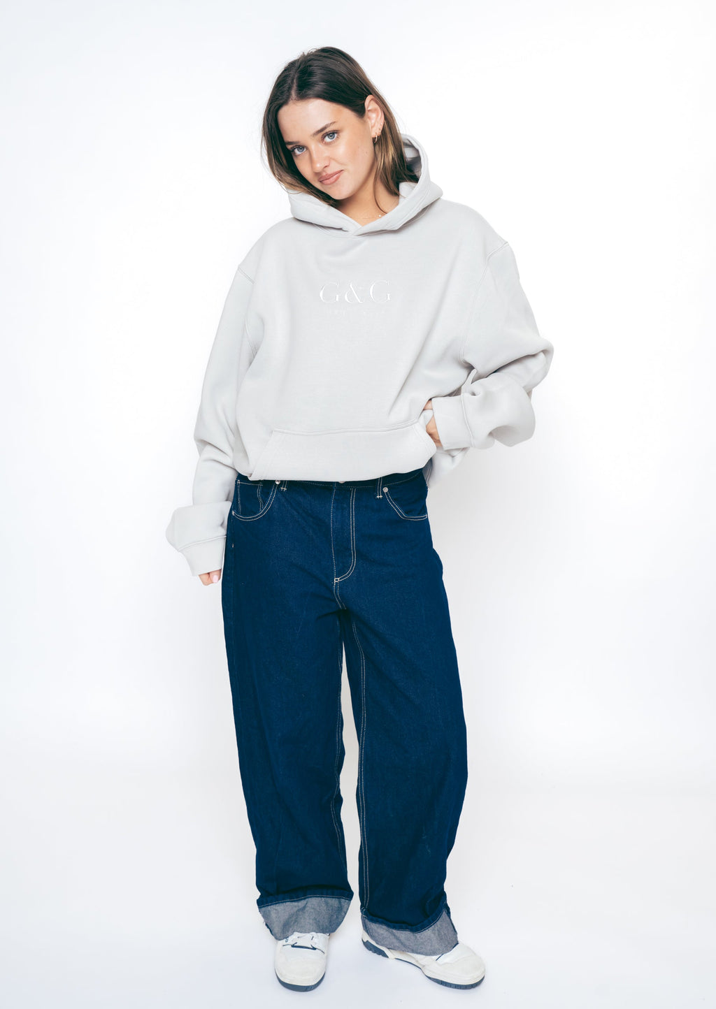 Timeless Oversized Hoodie - Lunar Grey