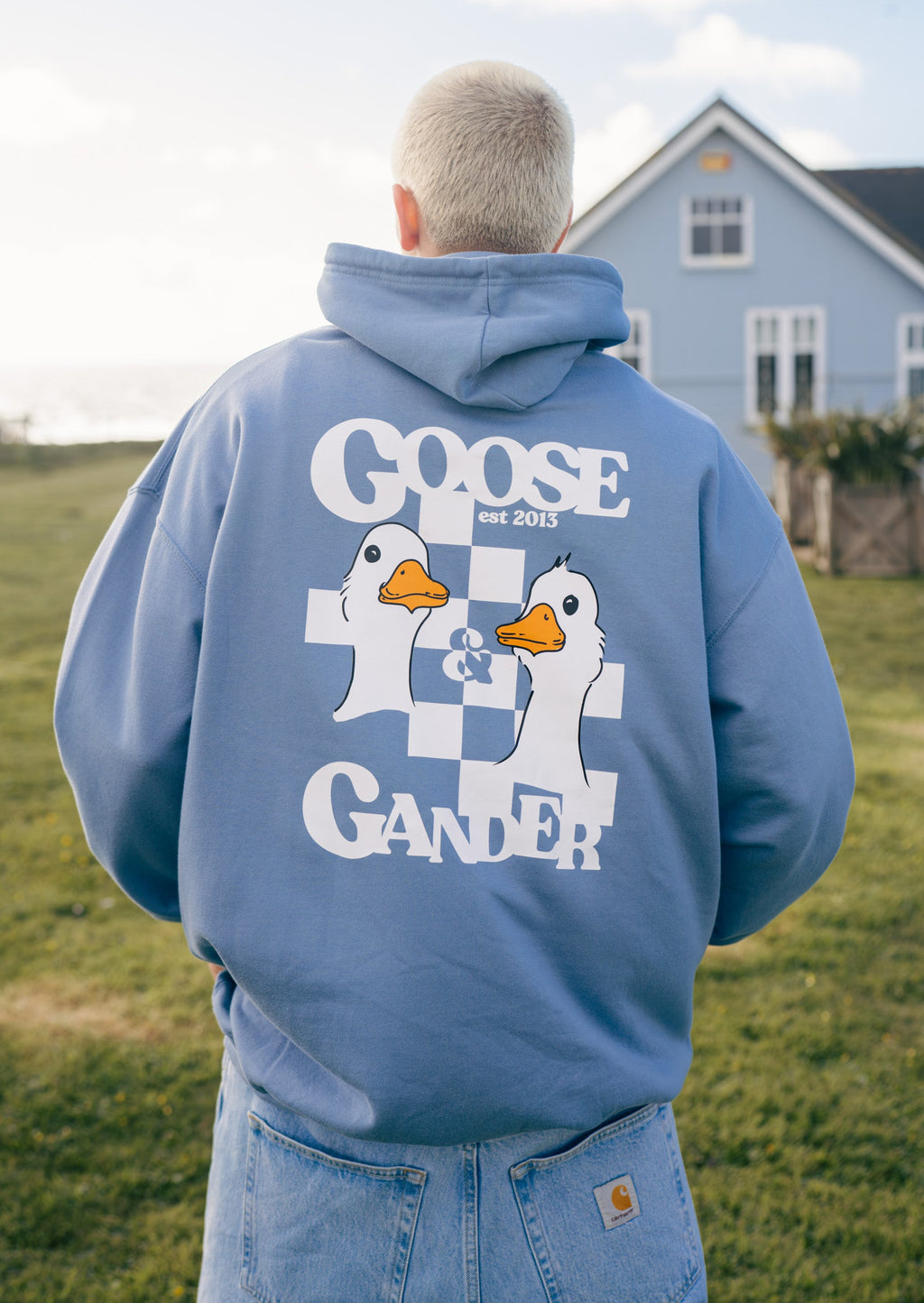 Unisex Goose Gambit Hoodie - Dusky Blue