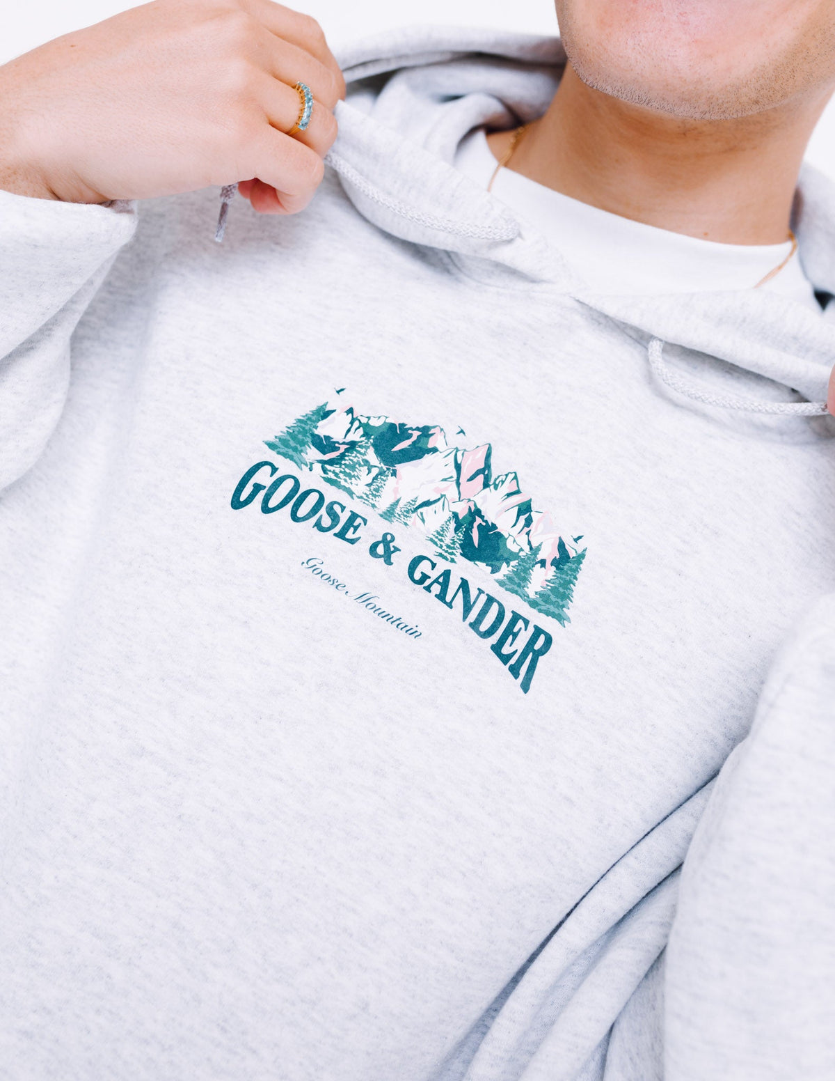 Mountain Hoodie - Ash Grey