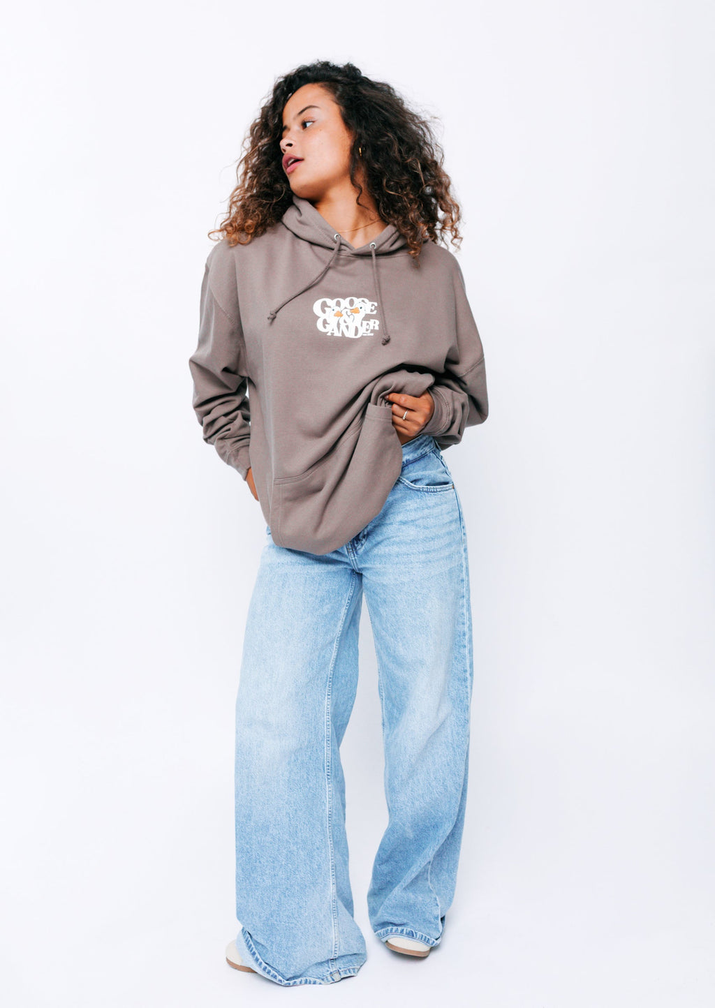 Unisex Goose Gambit Hoodie - Mocha