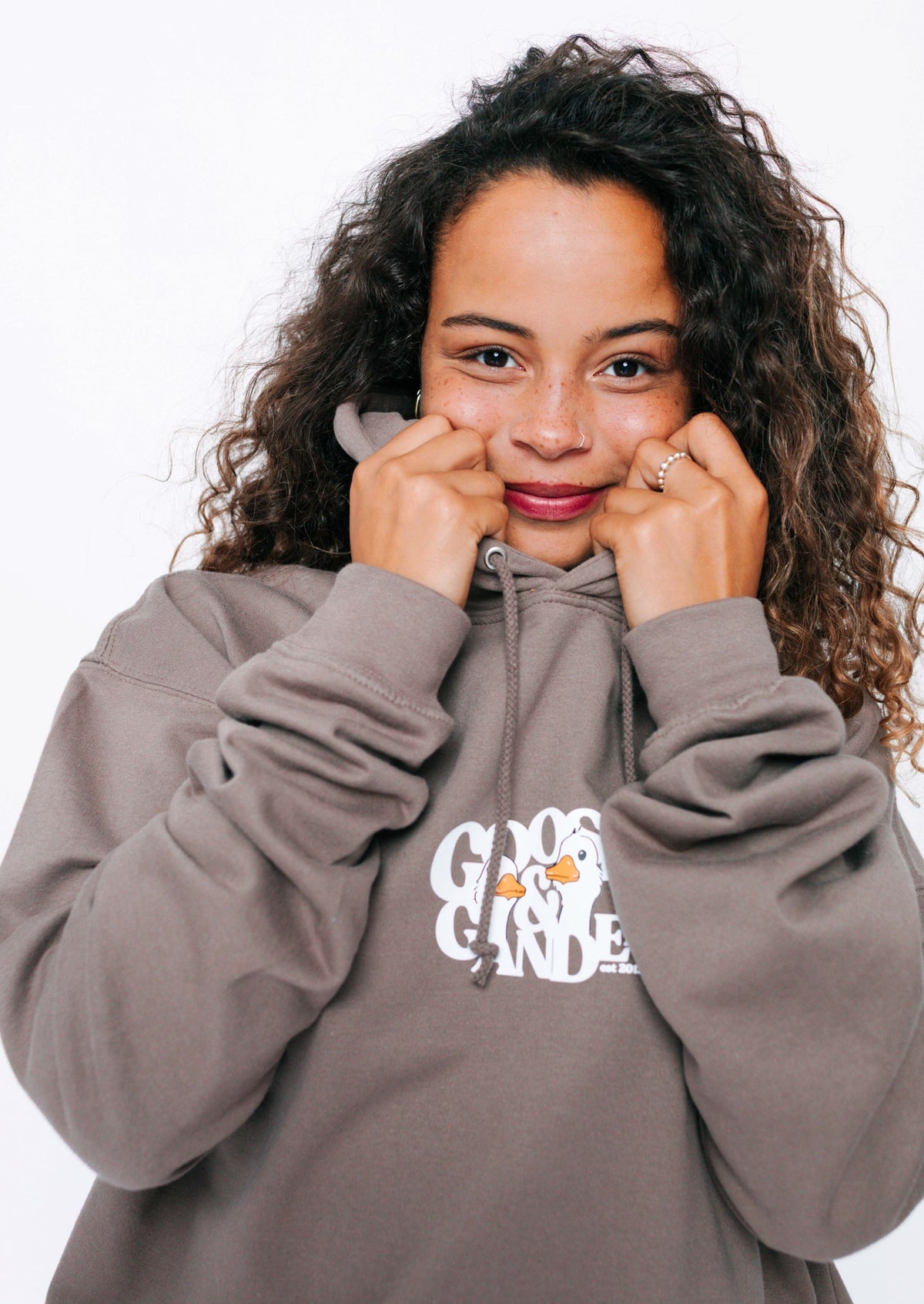 Unisex Goose Gambit Hoodie - Mocha