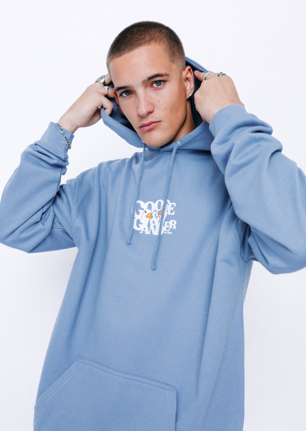 Unisex Goose Gambit Hoodie - Dusky Blue