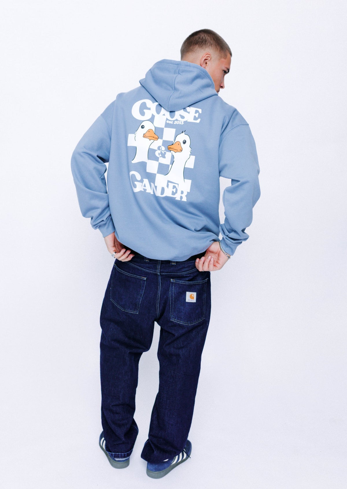Unisex Goose Gambit Hoodie - Dusky Blue