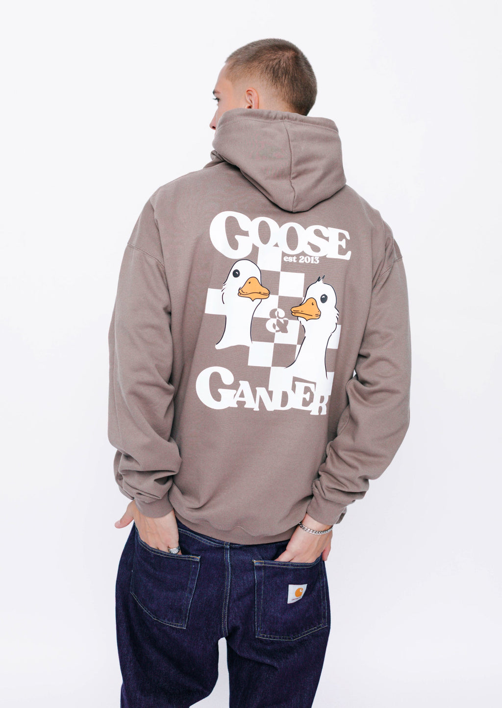 Unisex Goose Gambit Hoodie - Mocha