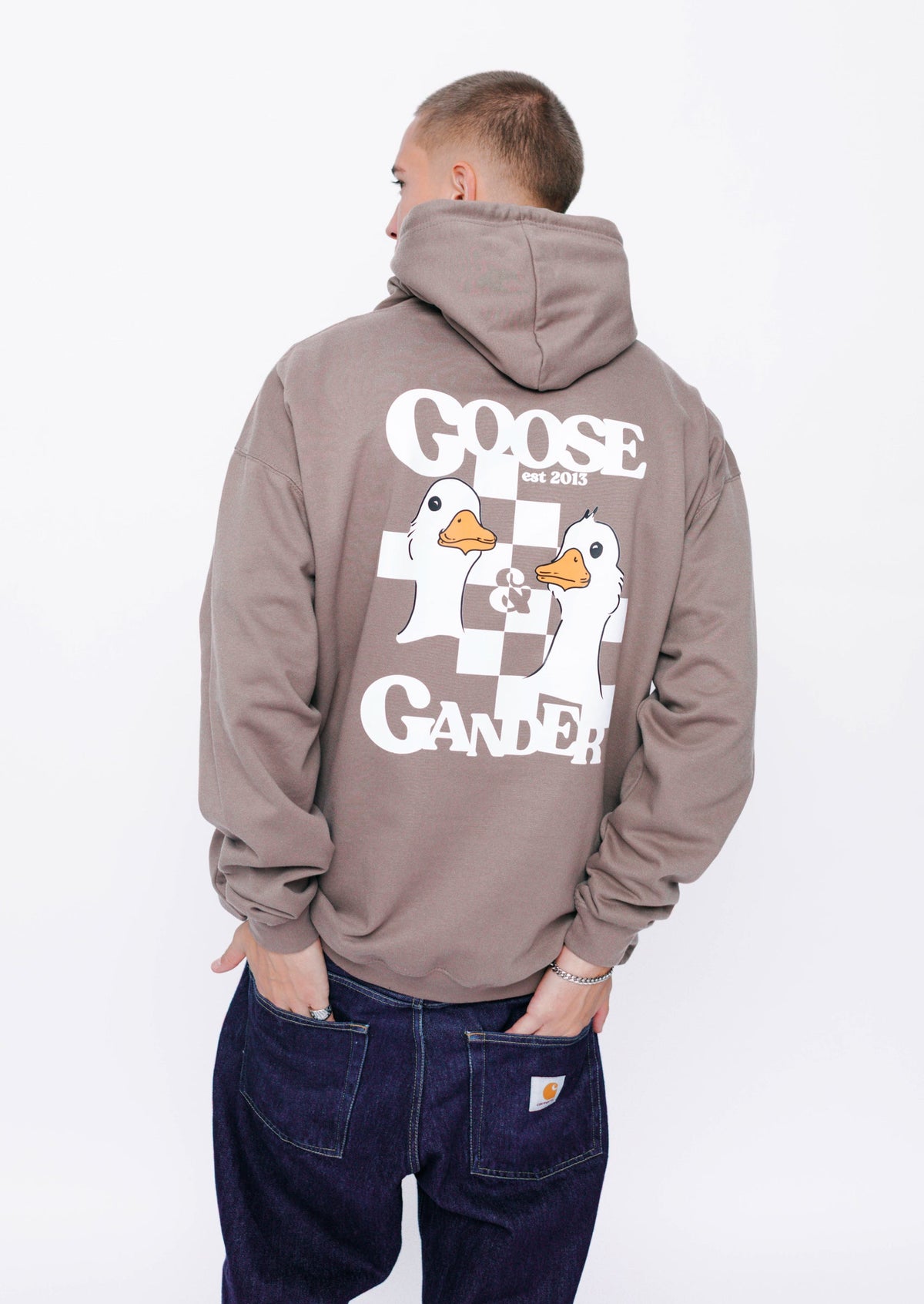 Unisex Goose Gambit Hoodie - Mocha