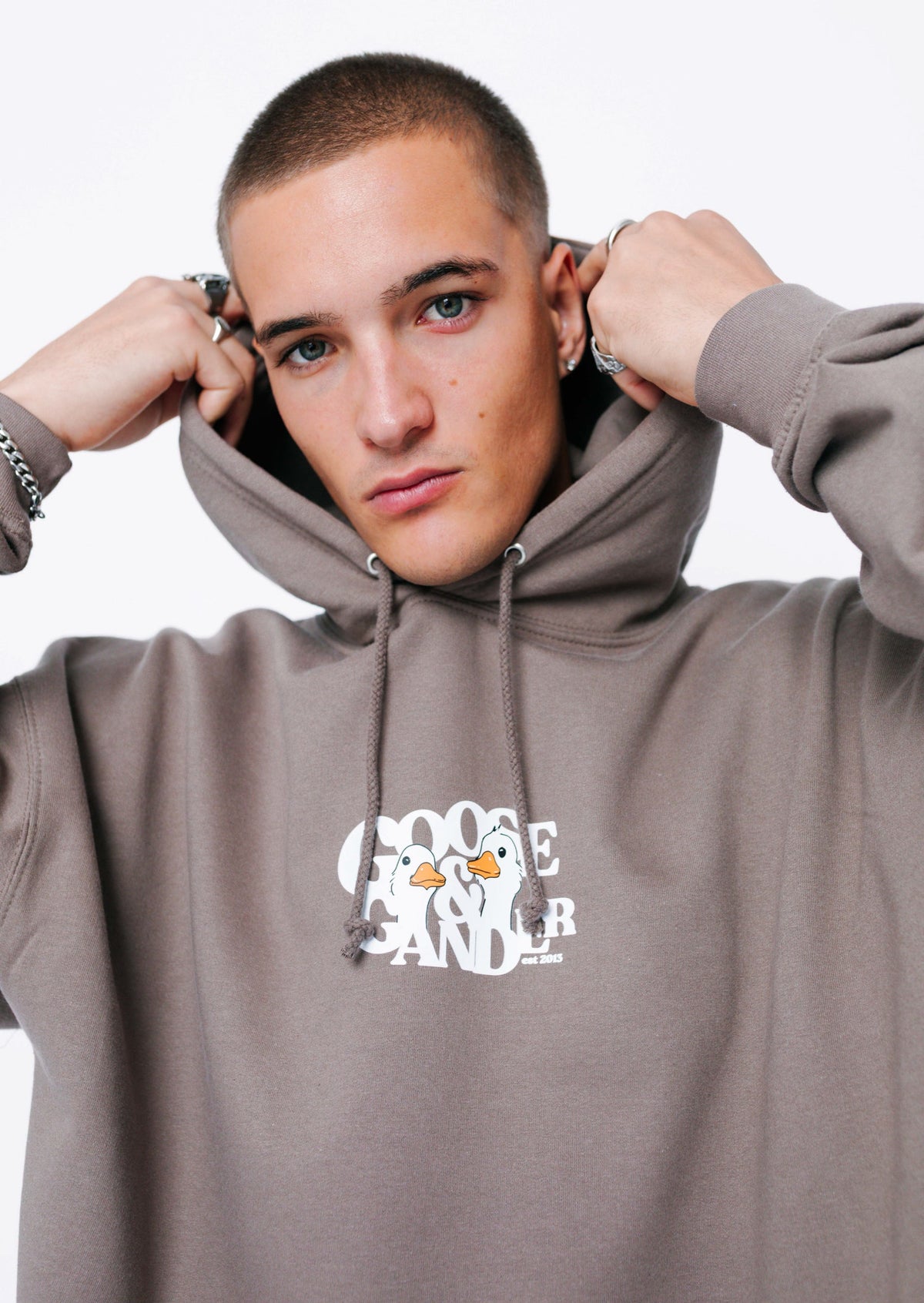 Unisex Goose Gambit Hoodie - Mocha