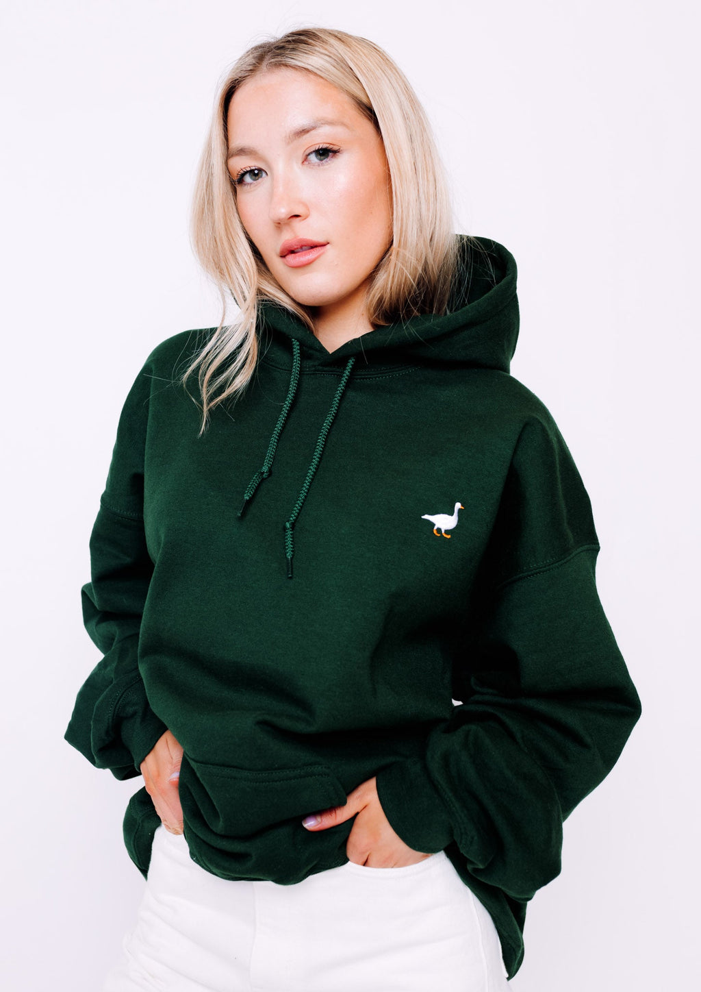 Goose Hood - Forest Green