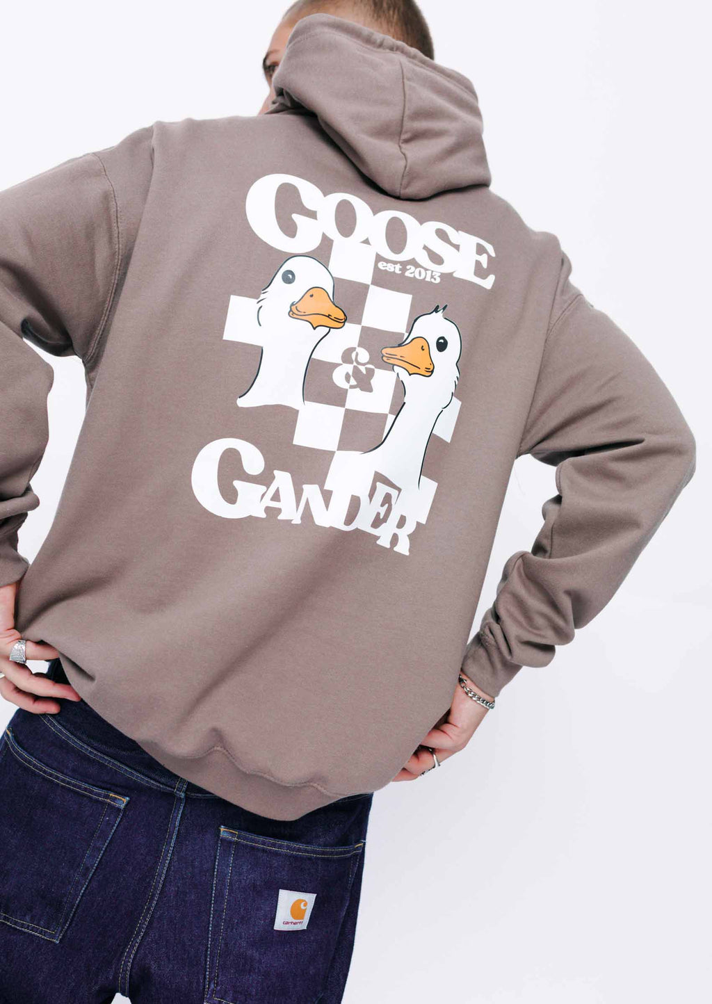 Unisex Goose Gambit Hoodie - Mocha