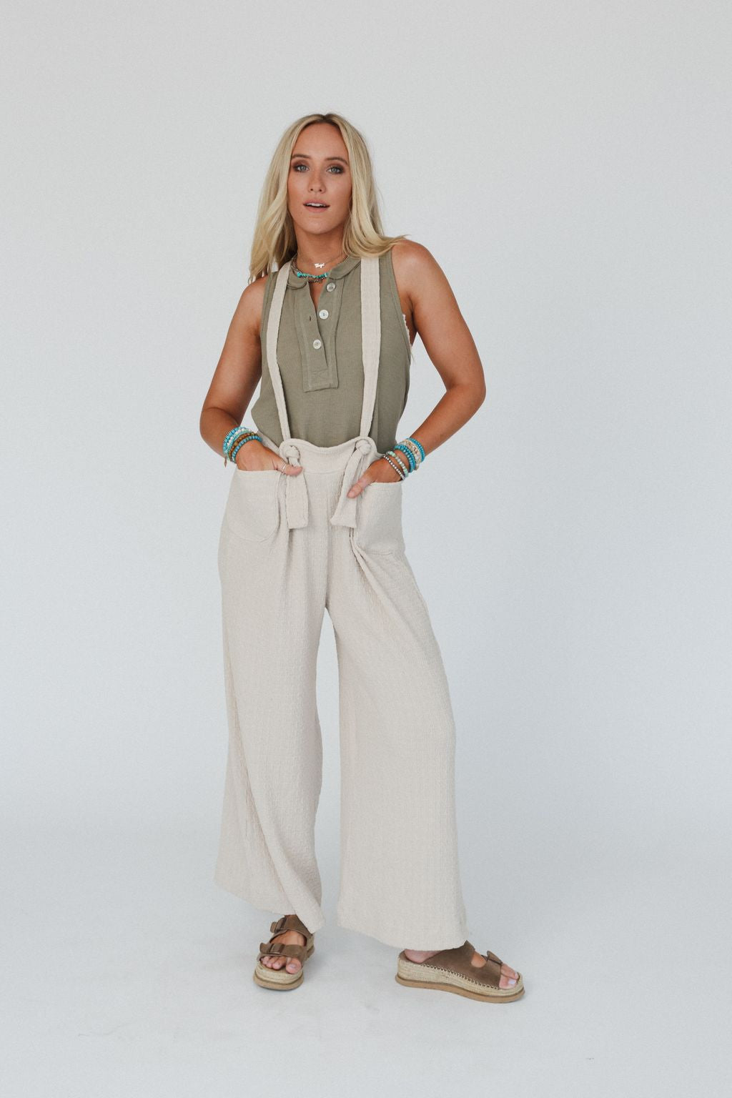The Nest Lilia Jumpsuit - Oat Milk