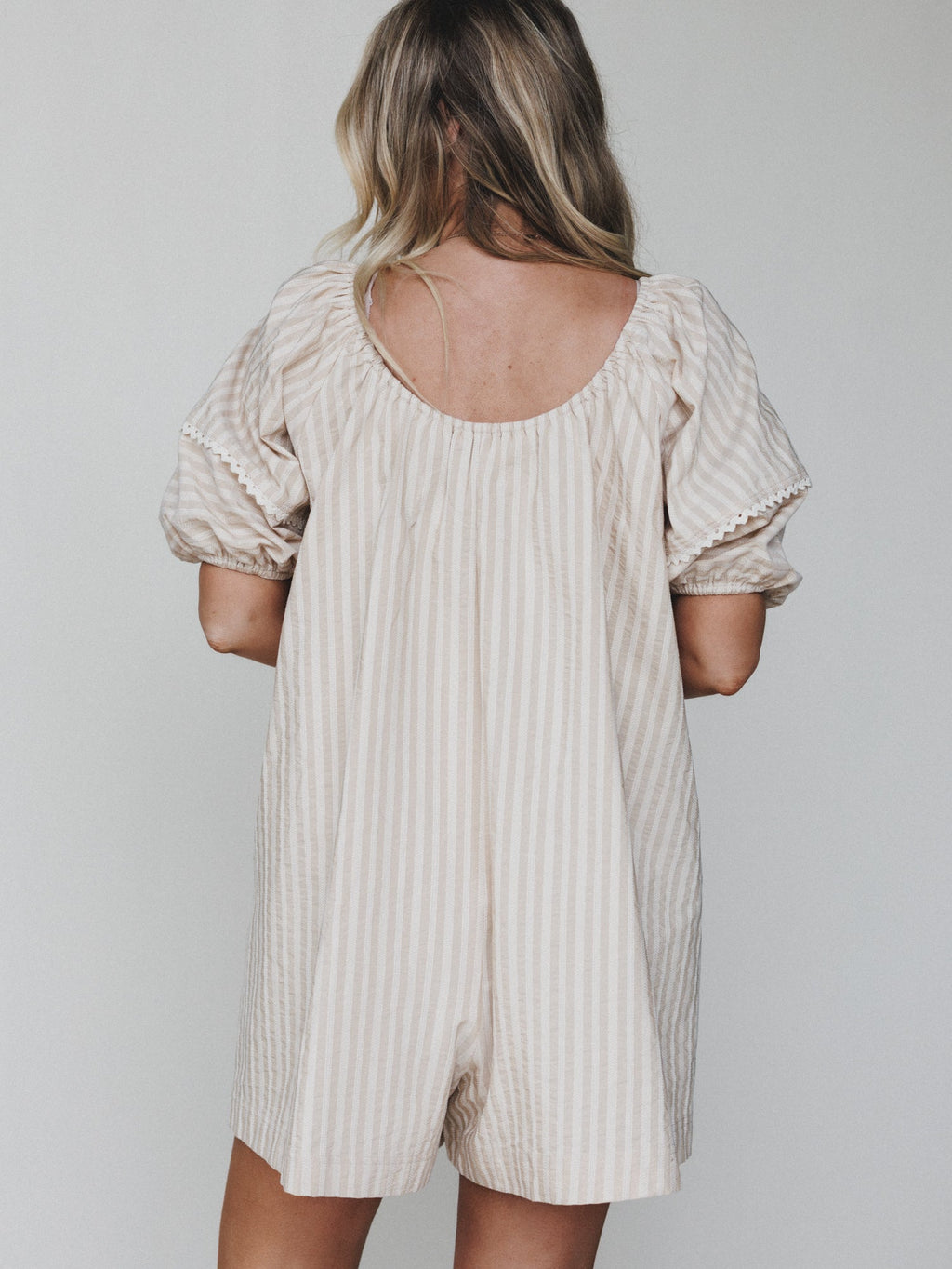 Springtime Romper - Taupe