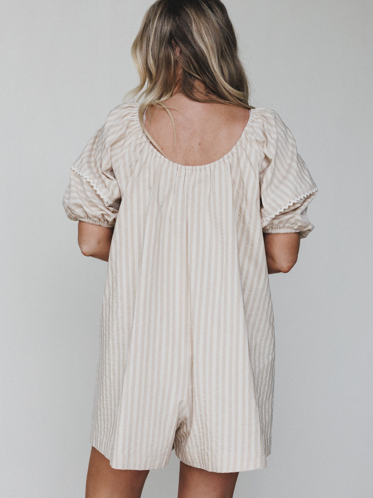 Springtime Romper - Taupe