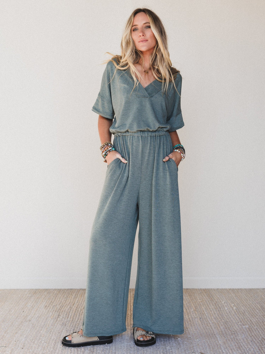 The Nest On The Go Jumpsuit - Olive - Pre Order