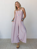 The Nest Mystic Mirage Printed Jumpsuit - Burgundy