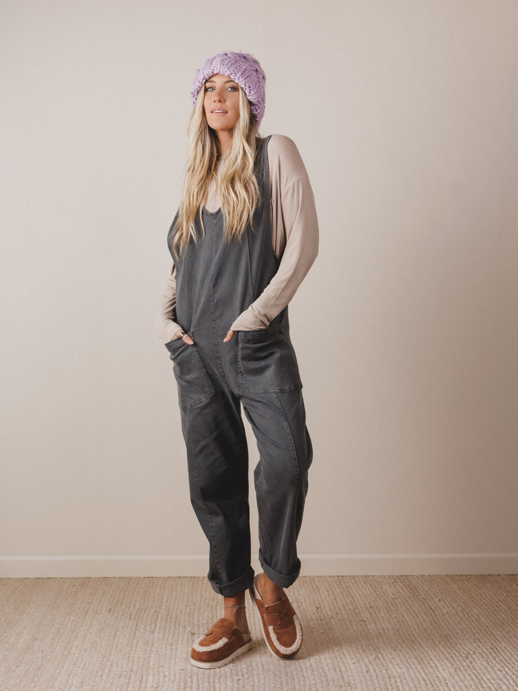 Riverbend Crossing Jumpsuit  - Ash Black