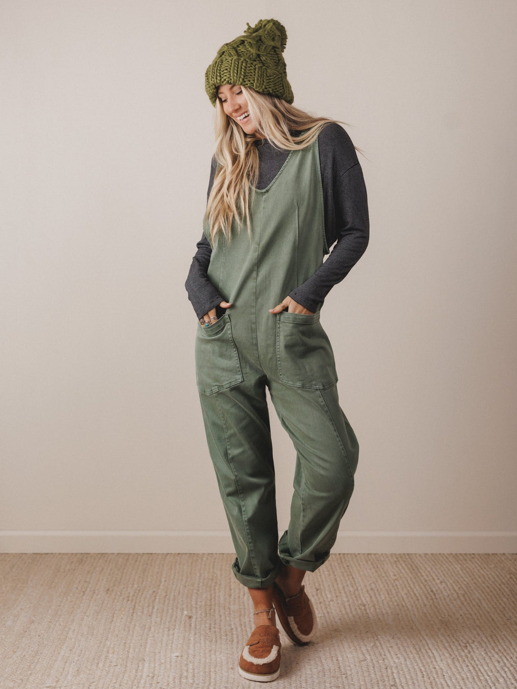 Riverbend Crossing Jumpsuit  - Olive
