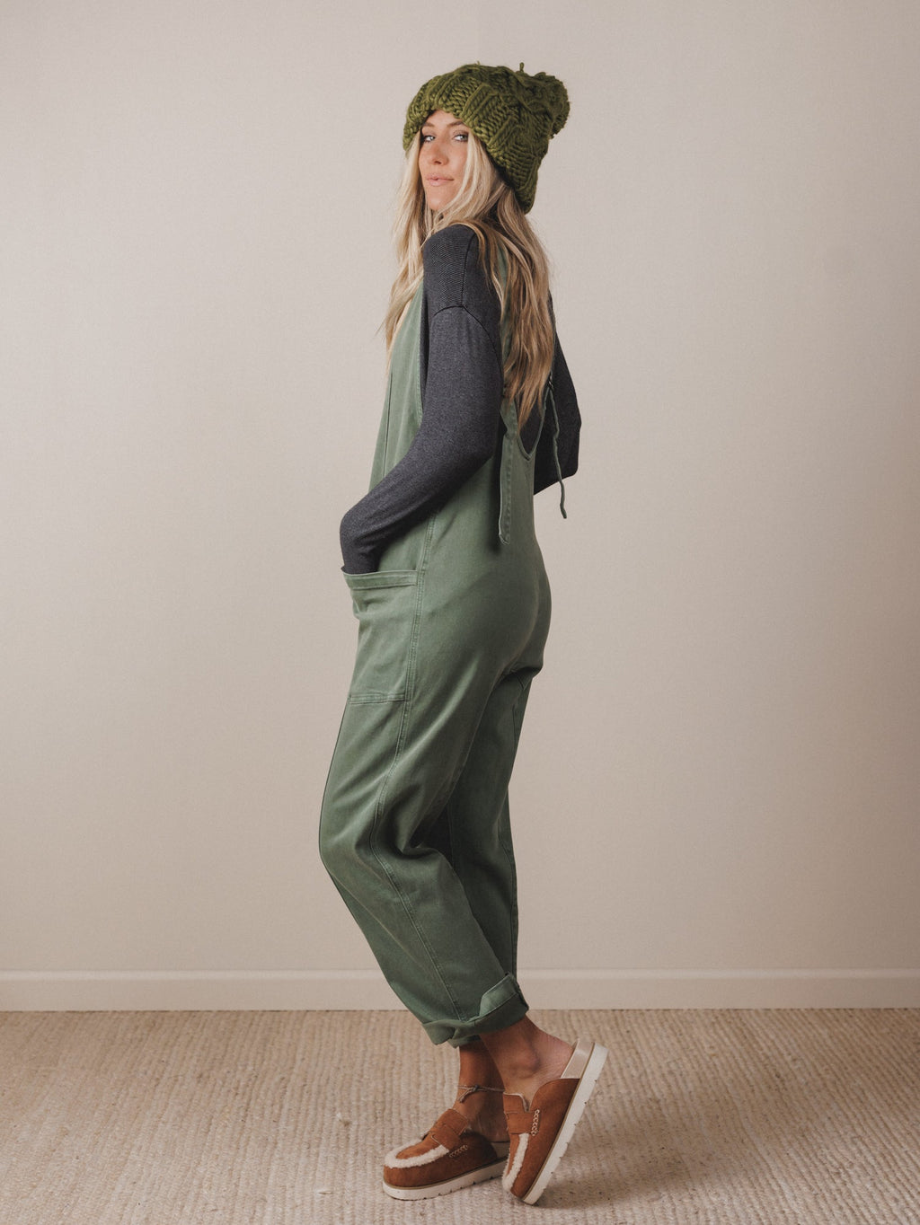 Riverbend Crossing Jumpsuit  - Olive