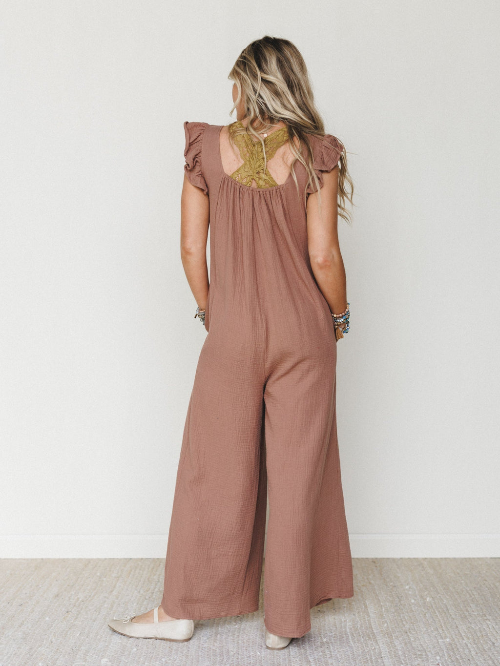 Calm Waves Jumpsuit - Mocha