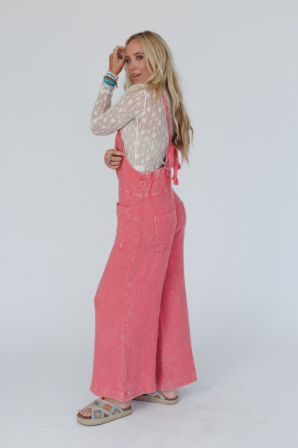 The Nest Coast To Coast Jumpsuit - Coral - Pre Order